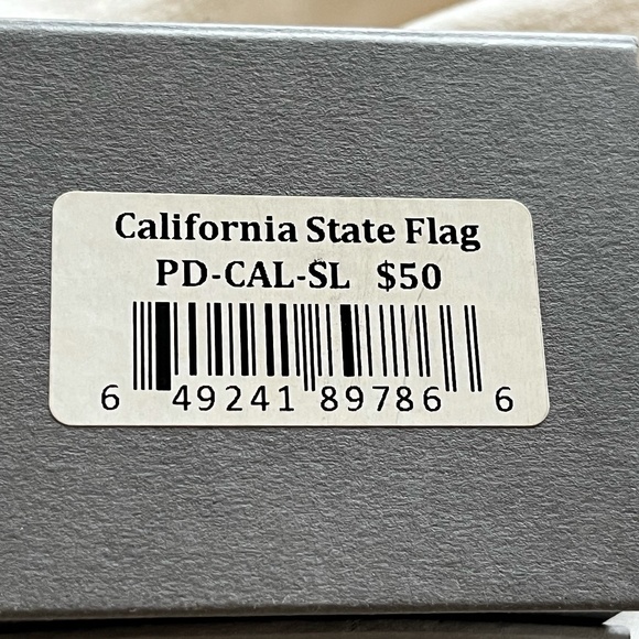 California State Flag Enamel Cufflinks - Picture 3 of 3